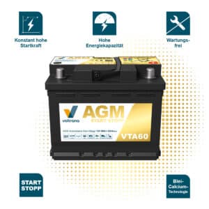 Voltrana AGM Autobatterie VTA60