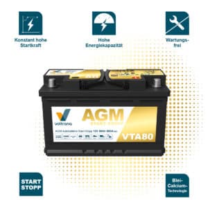 Voltrana AGM Autobatterie VTA80