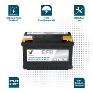 Voltrana EFB Autobatterie VTEL70